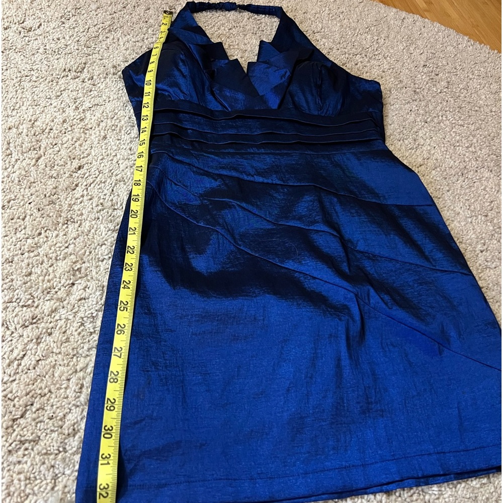 Stunning Blue Taffeta Party Dress - Picture 13 of 13